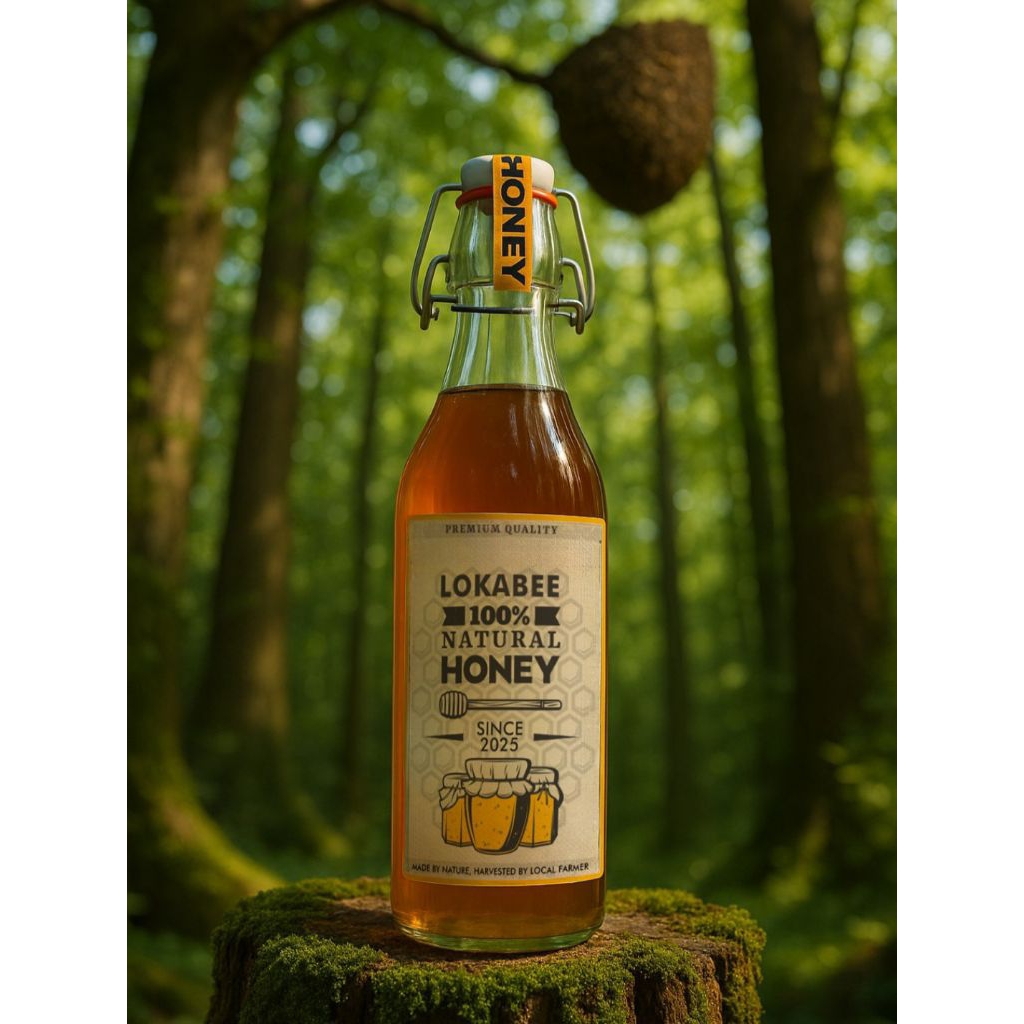 

LOKABEE Multiflora Raw Honey 1000 gr - Madu Multiflora 100% Murni.