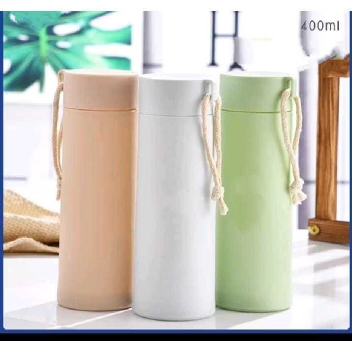 Botol Minum Kaca  Kaktus polos yang Unik dan Estetik 400 Ml Original