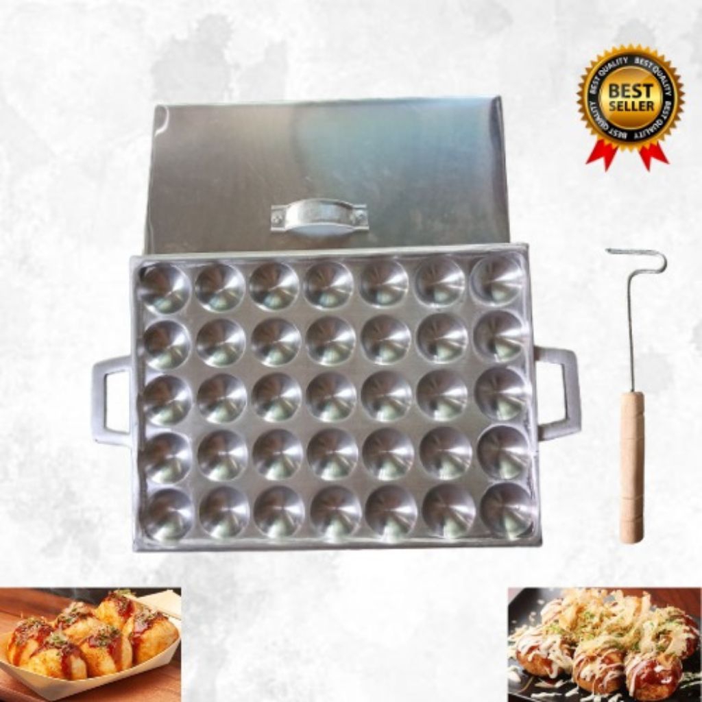Cetakan Takoyaki Telur Puyuh Jumbo Isi 35 Lubang