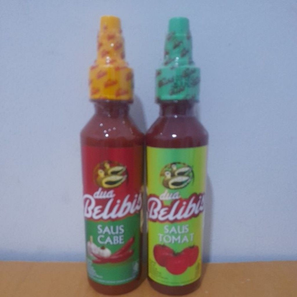 

Dua Belibis saus cabe saus tomat 235ml / saus cabe / saus tomat