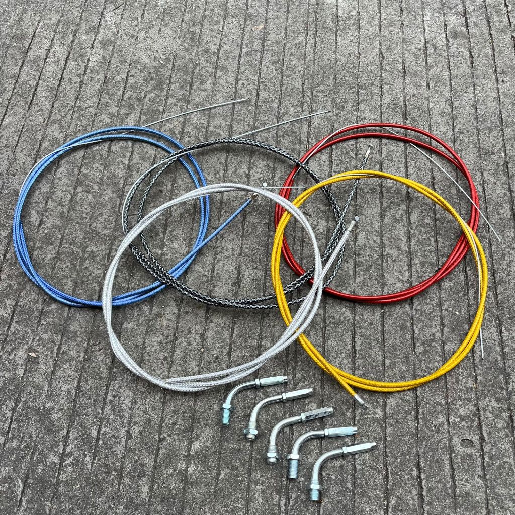 KABEL GAS MODEL SERAT KARBON / TALI GAS SERAT PANJANG 190CM KABEL GAS SERAT KARBON WARNA UNIVERSAL U