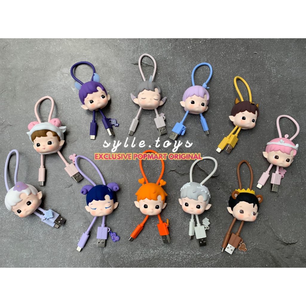 ( READY STOCK ) POP MART ORIGINAL HACIPUPU THE CONSTELLATION ZODIAC SERIES CABLE CHARGER TYPE-C  SEL