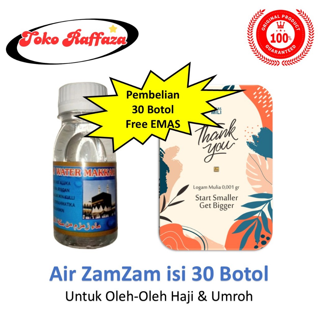 

Air ZamZam isi 30 Botol Oleh Oleh Umroh Haji