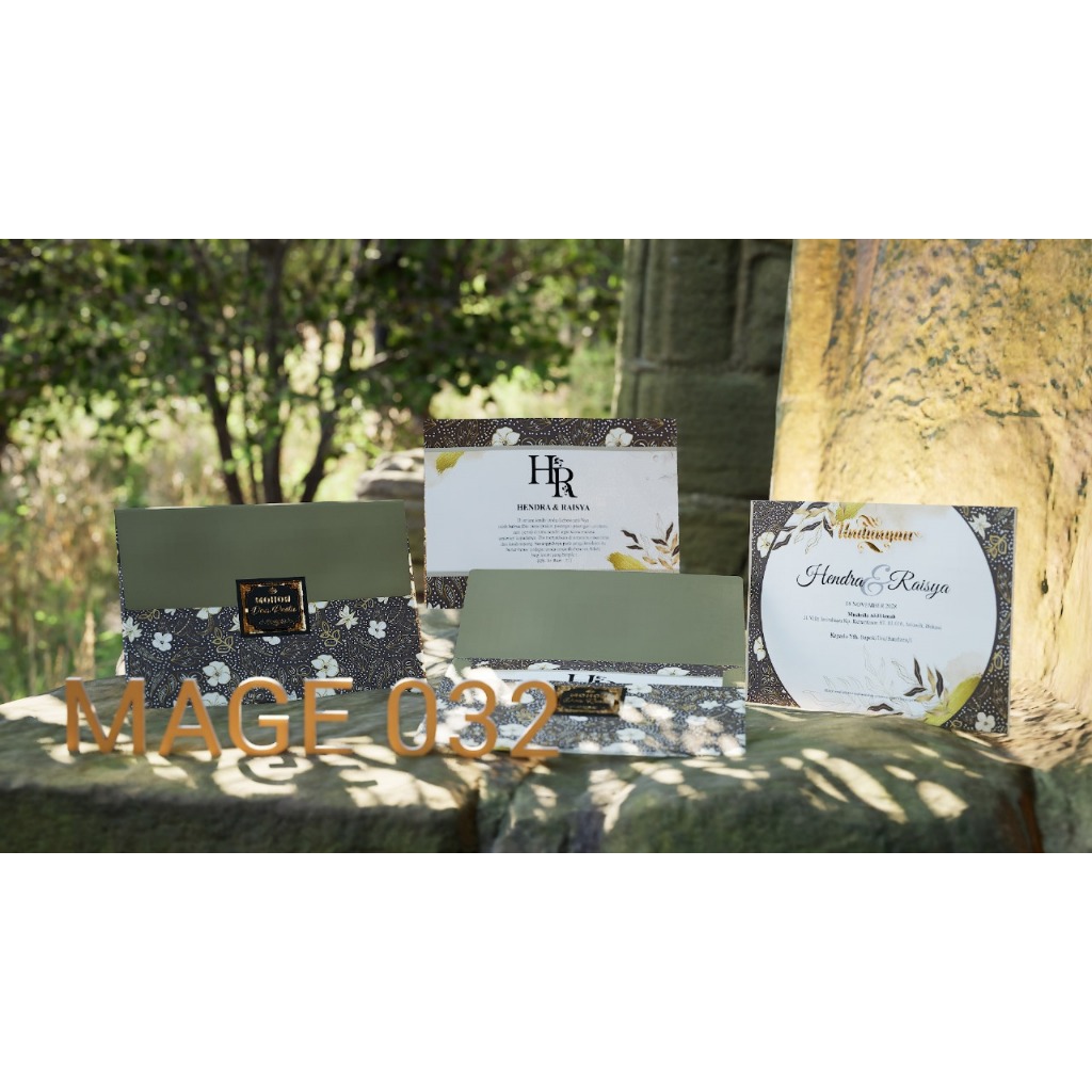 MAGE 32 (Amplop + Isi) Blangko Undangan | Undangan Murah