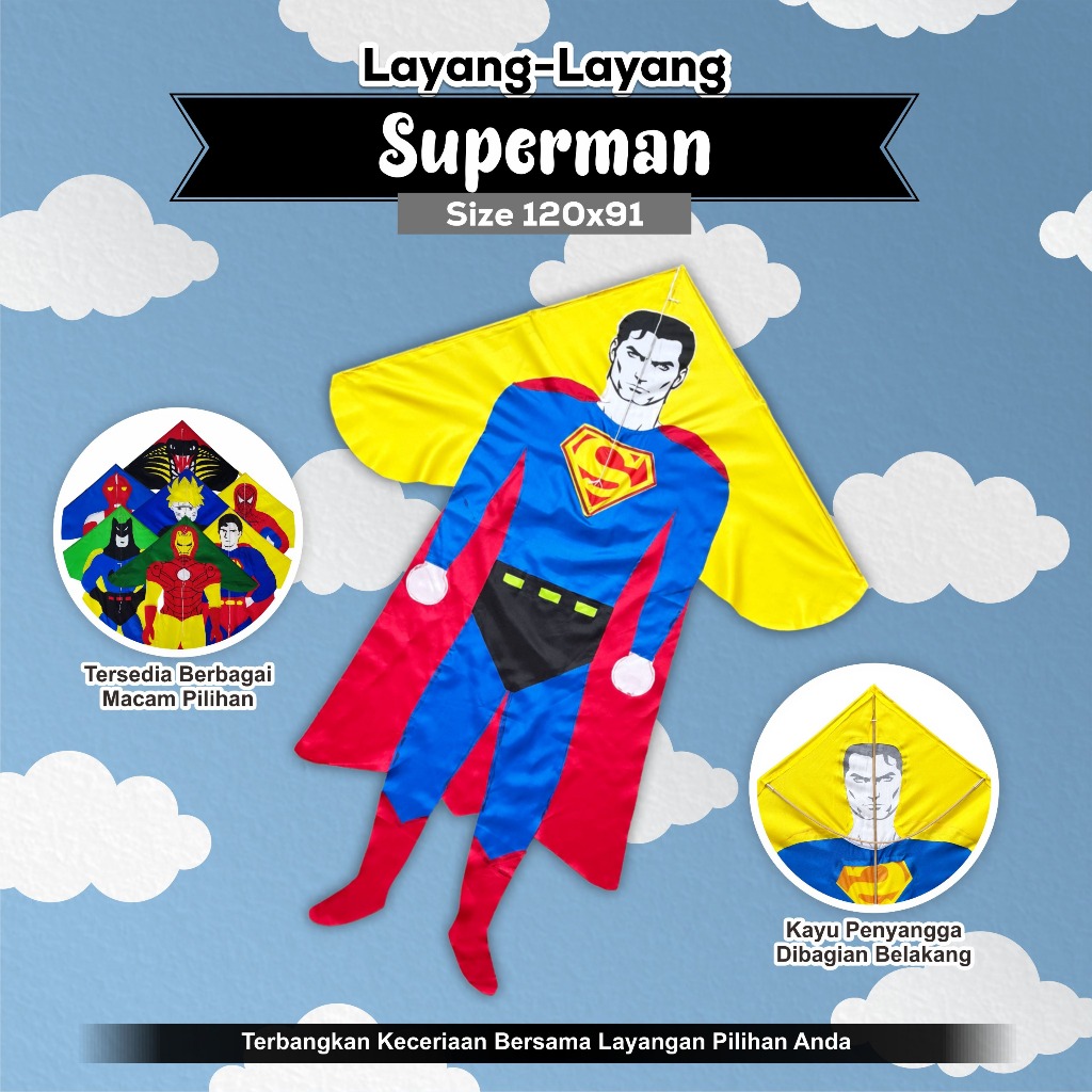 Layangan Karakter Superhero
