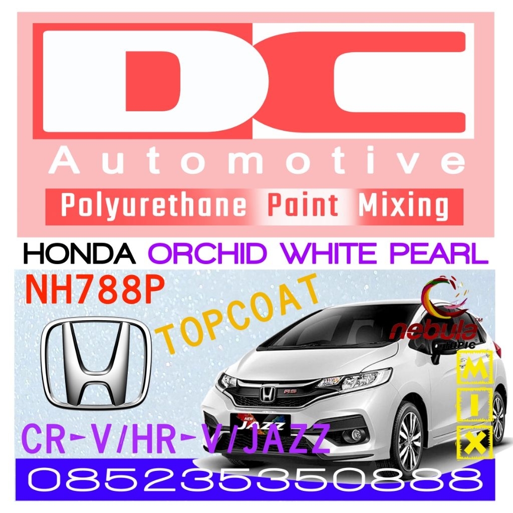 Cat PU Honda Orchid White Pearl NH788P Sistem 3 Coat