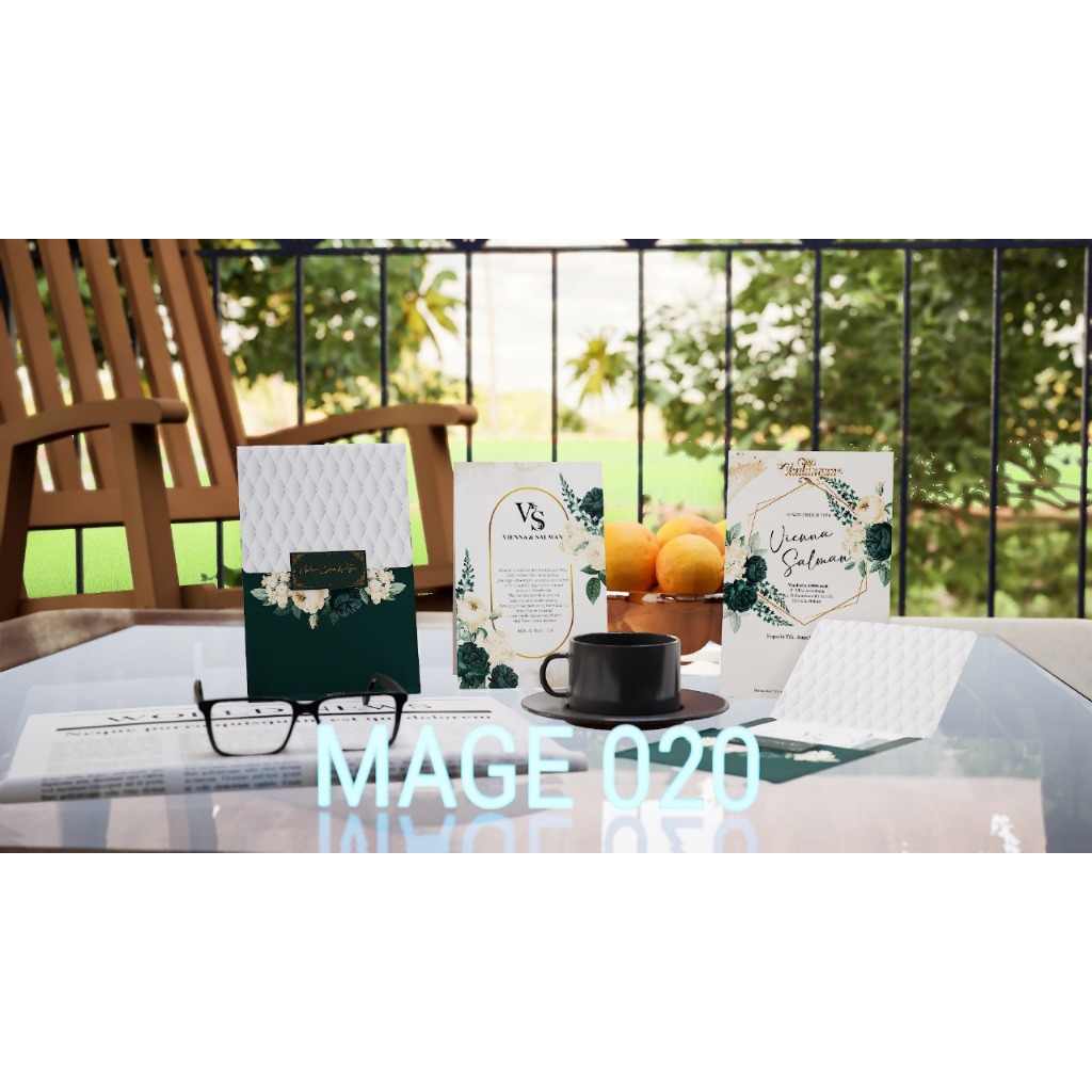 MAGE 20 (Amplop + Isi) Blangko Undangan | Undangan Murah