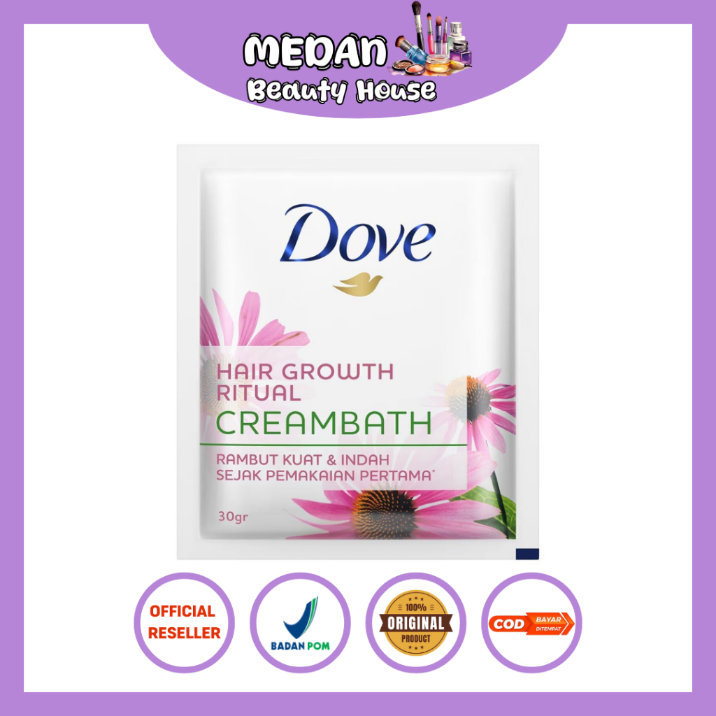 Dove Krim Rambut Creambath (Sachet) 30g / Dove Creambath Hair Growth Ritual