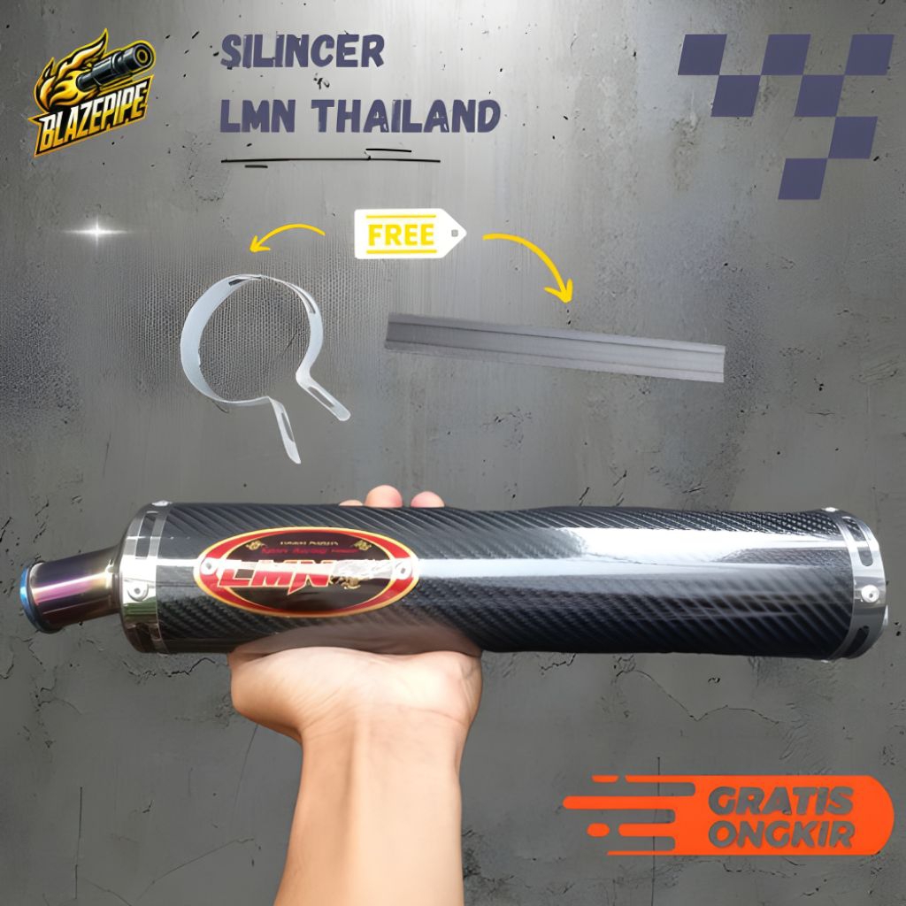 Silincer Knalpot Racing LMN Thailand 2Stroke FizR  Alfa Ninja R RR SS Rxking Alfa Sigma Crystal Torn