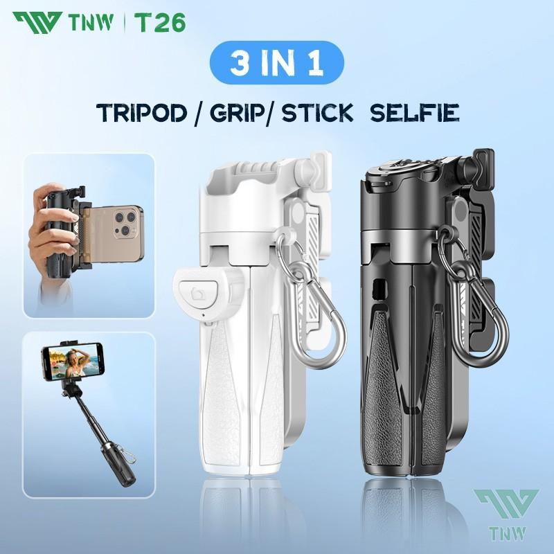 TNW T26 Tongsis Tripod Portable  Mini Selfie Stick Remote Control Tripod 3 In 1 Tongsis Tripod Bluet