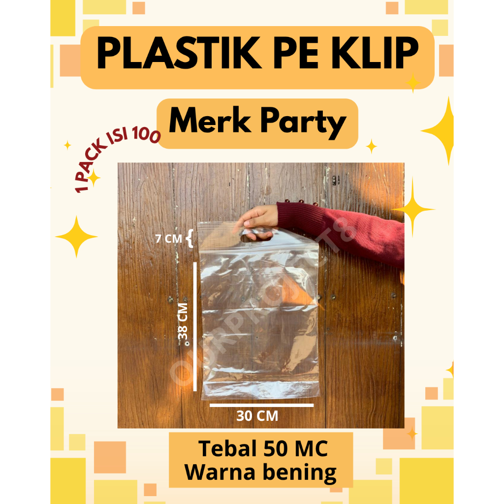 

Paling Murah!!! Produk Plastik PE Klip uk 30x38+7 cm Muat Untuk Baju