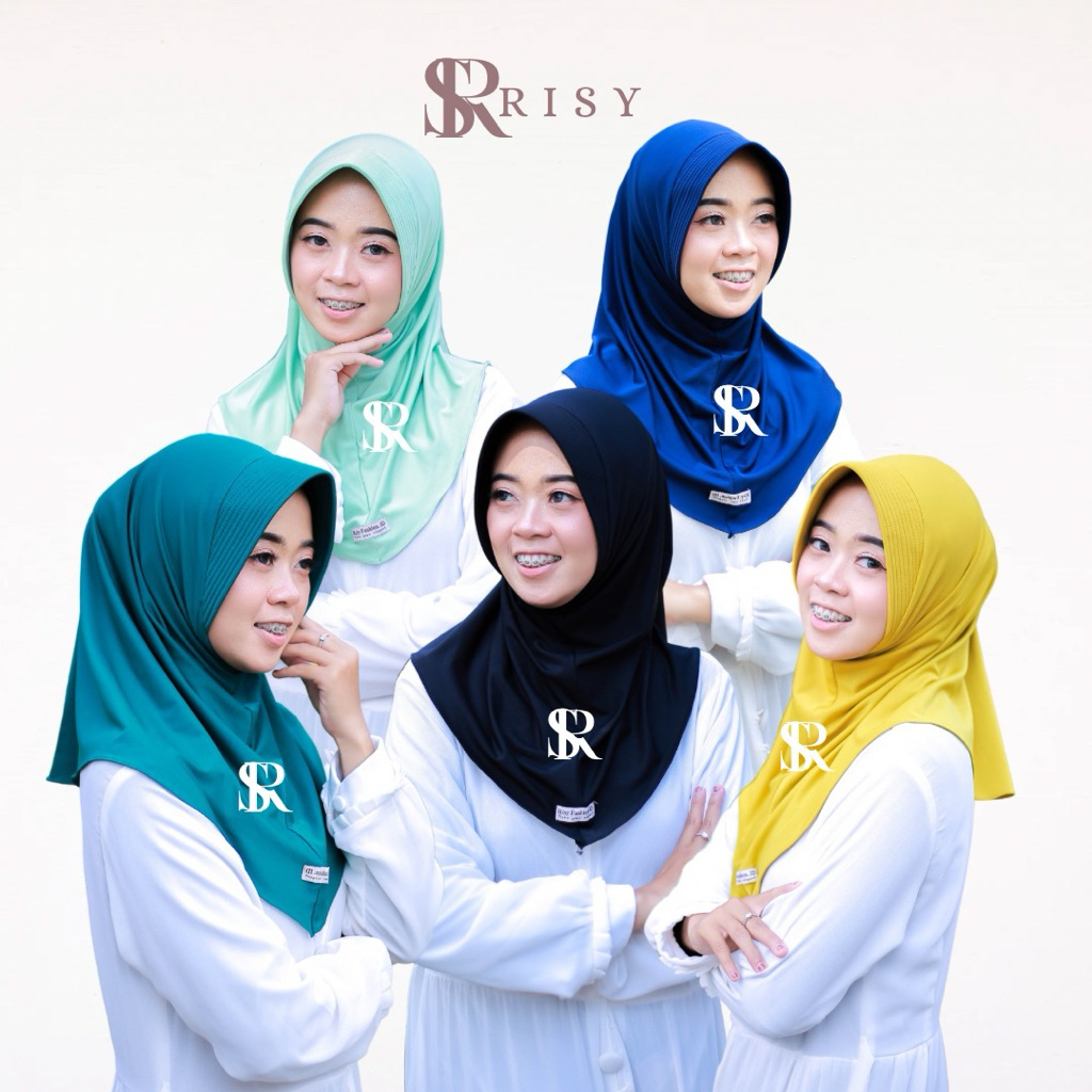 Kerudung bergo Hijab instan jersey hijab olahraga jilbab instan bergo jersey premiun