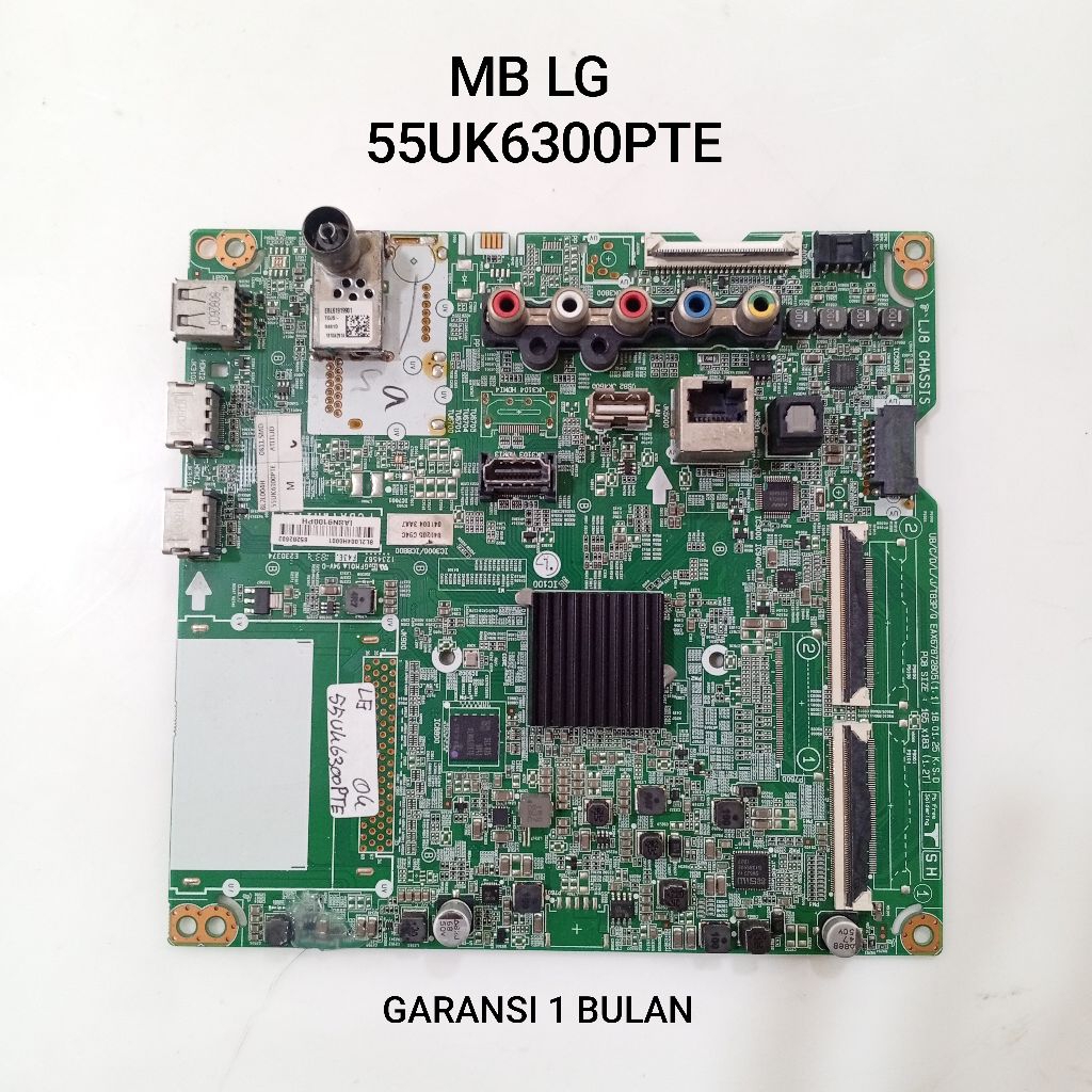 MB LG 55UK6300PTE MAINBOARD - MOTHERBOARD - MOBO - MODUL - MESIN TV LG 55UK6300PTE