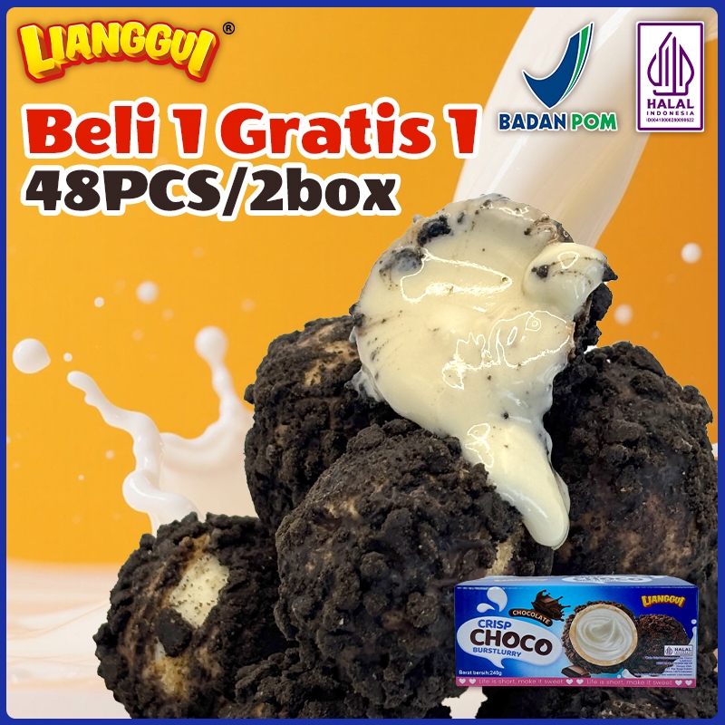 

Lianggui - Wafer 240g Bola Coklat Isi Susu - Cemilan, Snack, Biskuit, Makanan Ringan