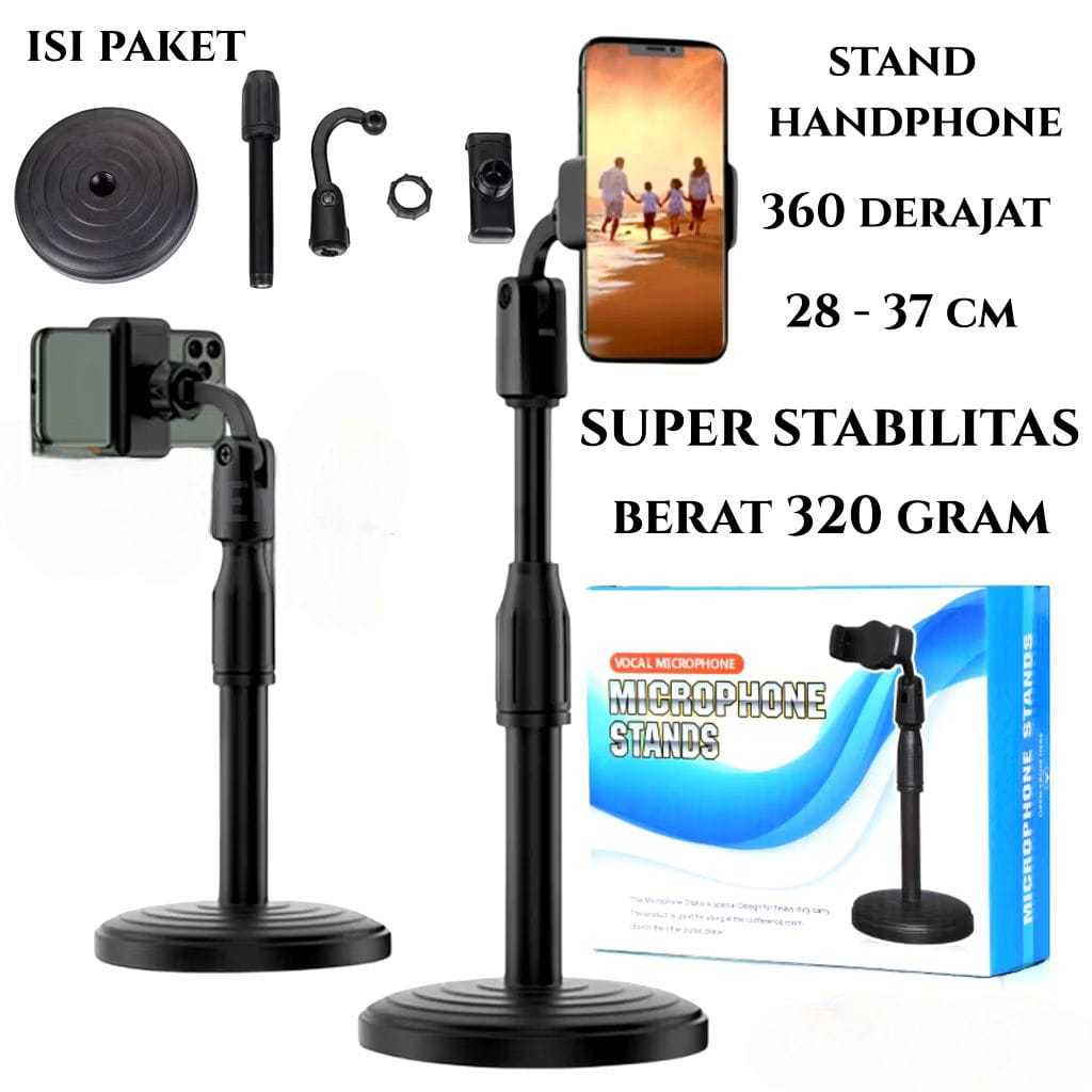 Stand Holder HP 2in1 Versi Terbaru / HD-26 2IN1 HOLDER PHONE STAND UNIVERSAL