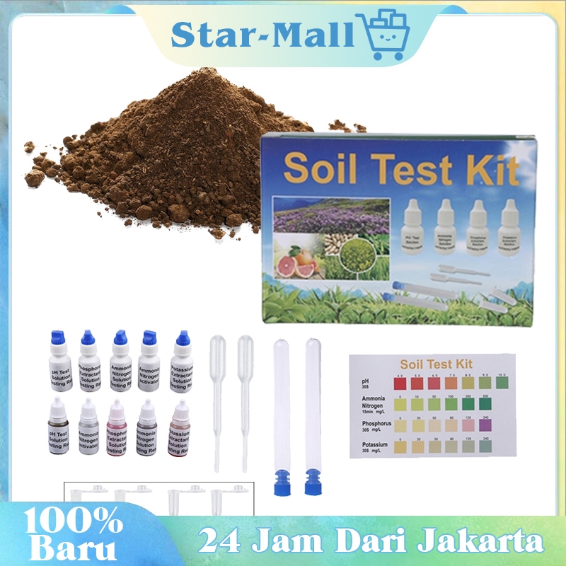 Alat Tes Ph Tanah / Amonia Test Kit / Npk Soil Tester / Cek Ph Tanah