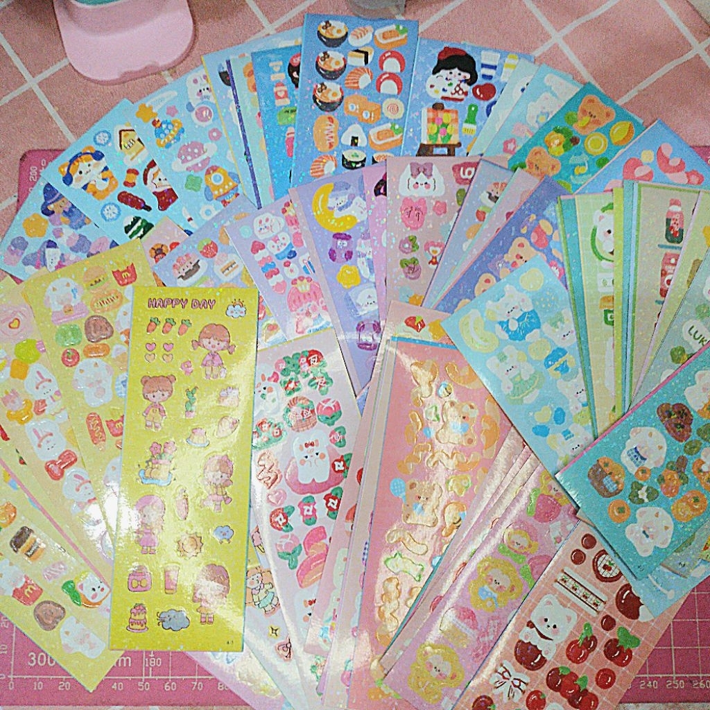 

DECO STIKER LUCU | Dekorasi scrapbook | stiker hologram | stiker murah