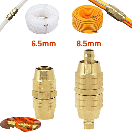 6.5/8.5MM Nepel Sambungan Selang Water Nepel Lurus Kuningan Sambungan Cepat Selang Mudah Dipasang Ko