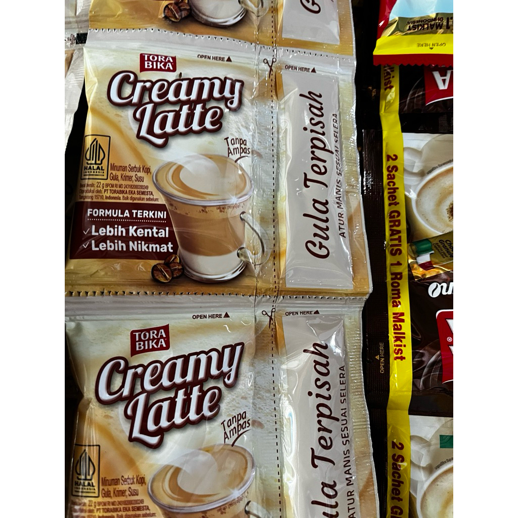 

Kopi Torabika Creamy Latte per pcs