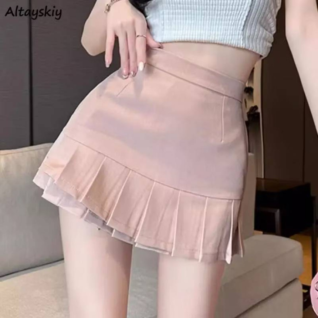Ready Rok premium A line / Rok kekinian pink / pink skirt / cute sexy style