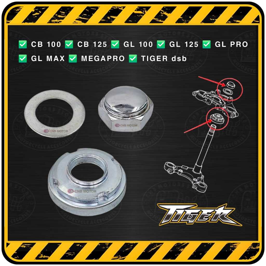 Mur Komstir / Kones Stang Stir Atas & Bawah CB 100 | GL 100 | GL PRO | GL MAX | MEGAPRO | TIGER dsb