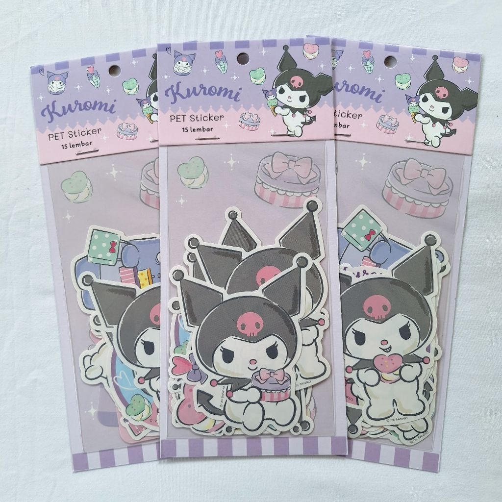 

Kuromi Stickers Pet Adinata / Stiker / Perekat / Label 2532-6144
