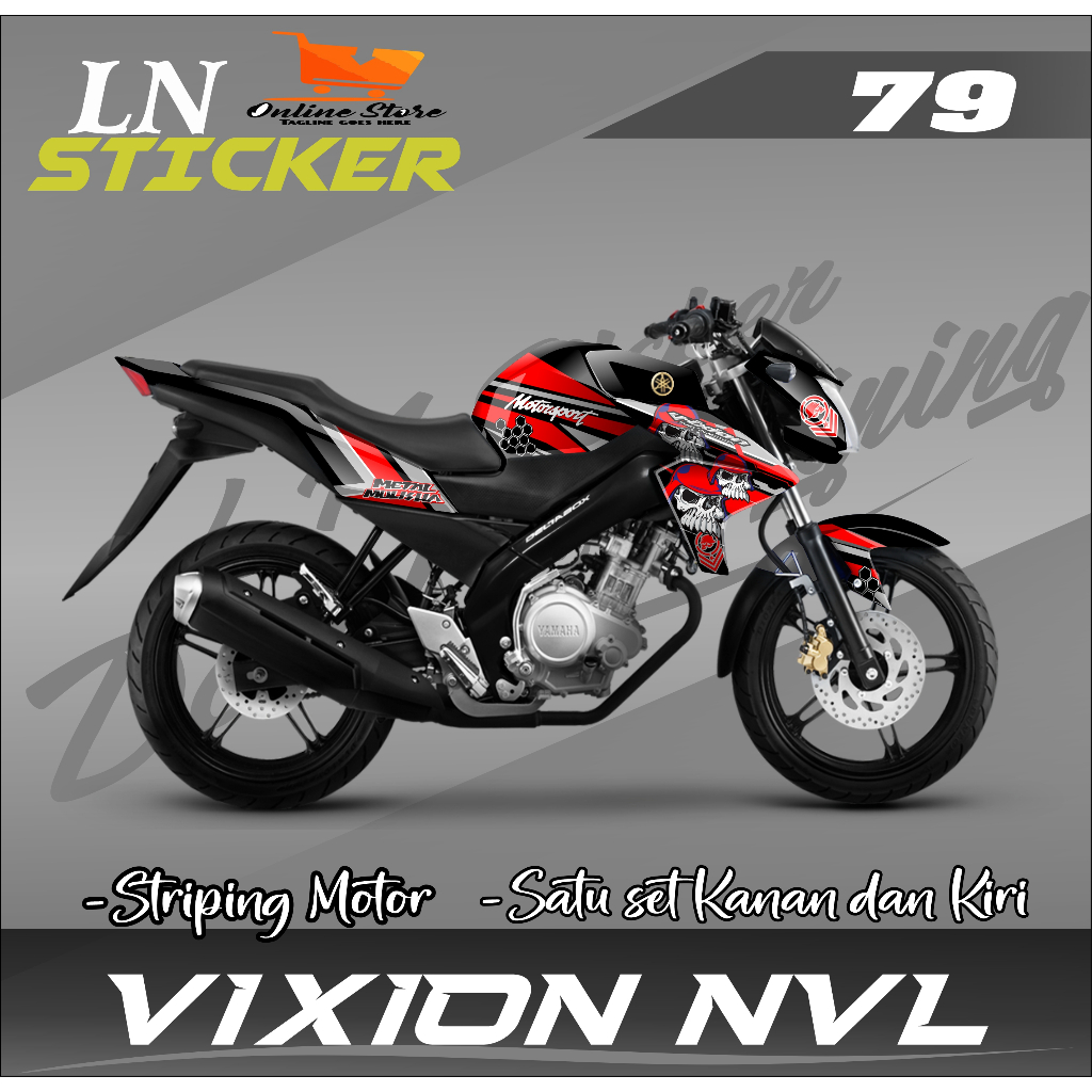 Decal Vixion New Full Body Decal Vixion NVL Full Body Stiker Vixion NVL Full Body Stiker Vixion New 