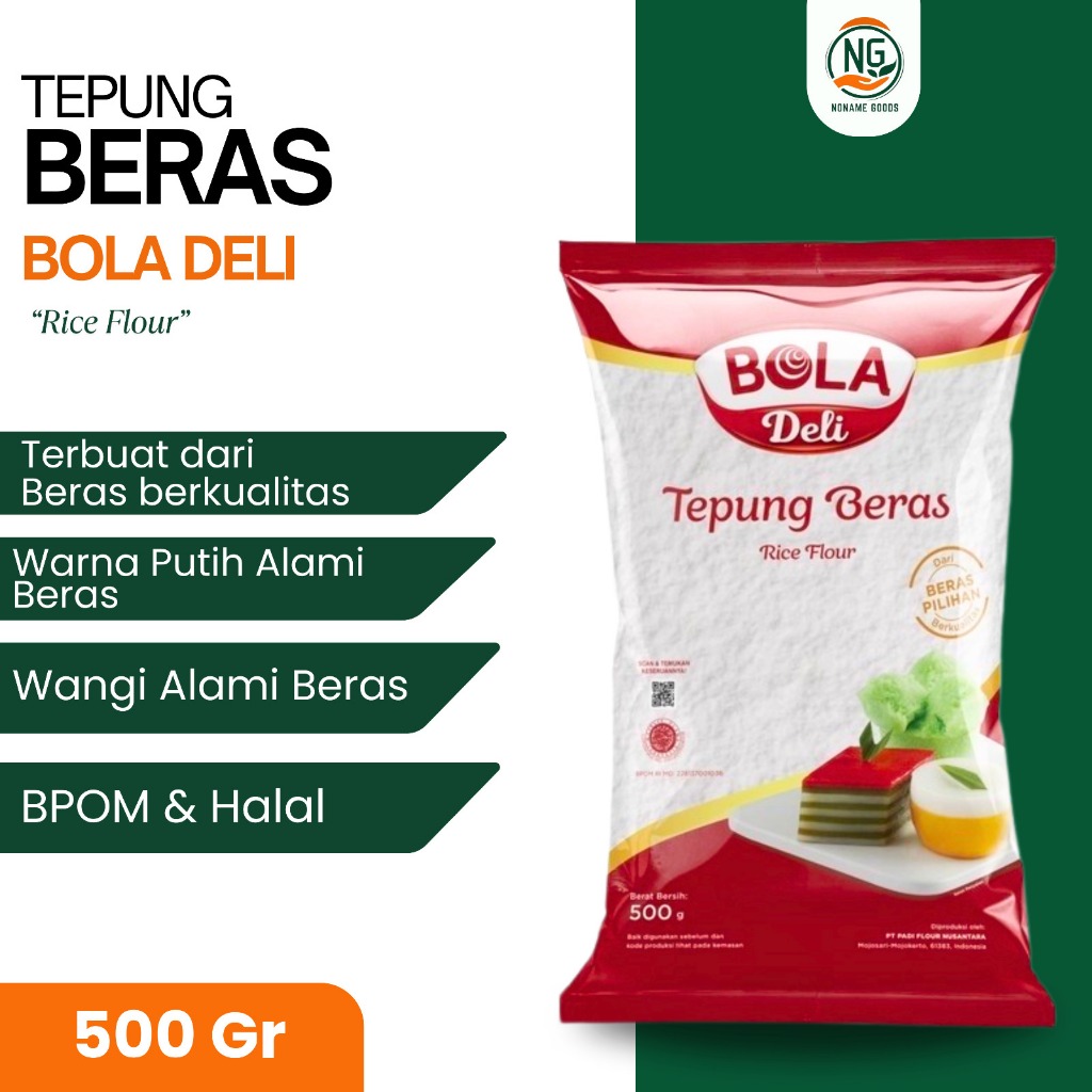 

TEPUNG BERAS BOLA DELI 500 GRAM RICE FLOUR GLUTEN FREE