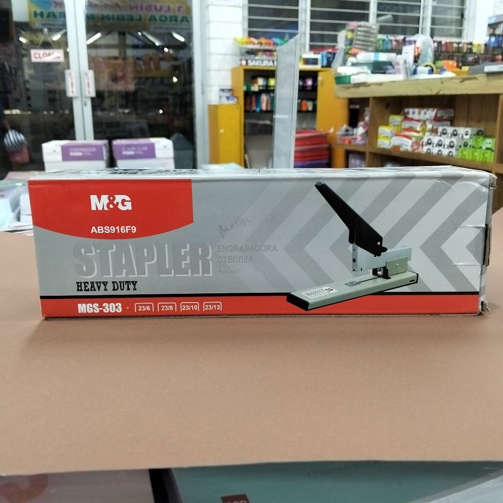 

M&G Heavy Duty Stapler MGS-303 M&G Stapler jilid Stapler 23/6 23/8 23/10 23/13 Long Arm MGS 23 Stapler