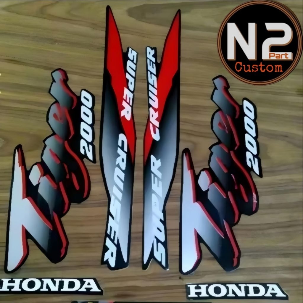 STRIPING STIKER HONDA TIGER 2000 HITAM