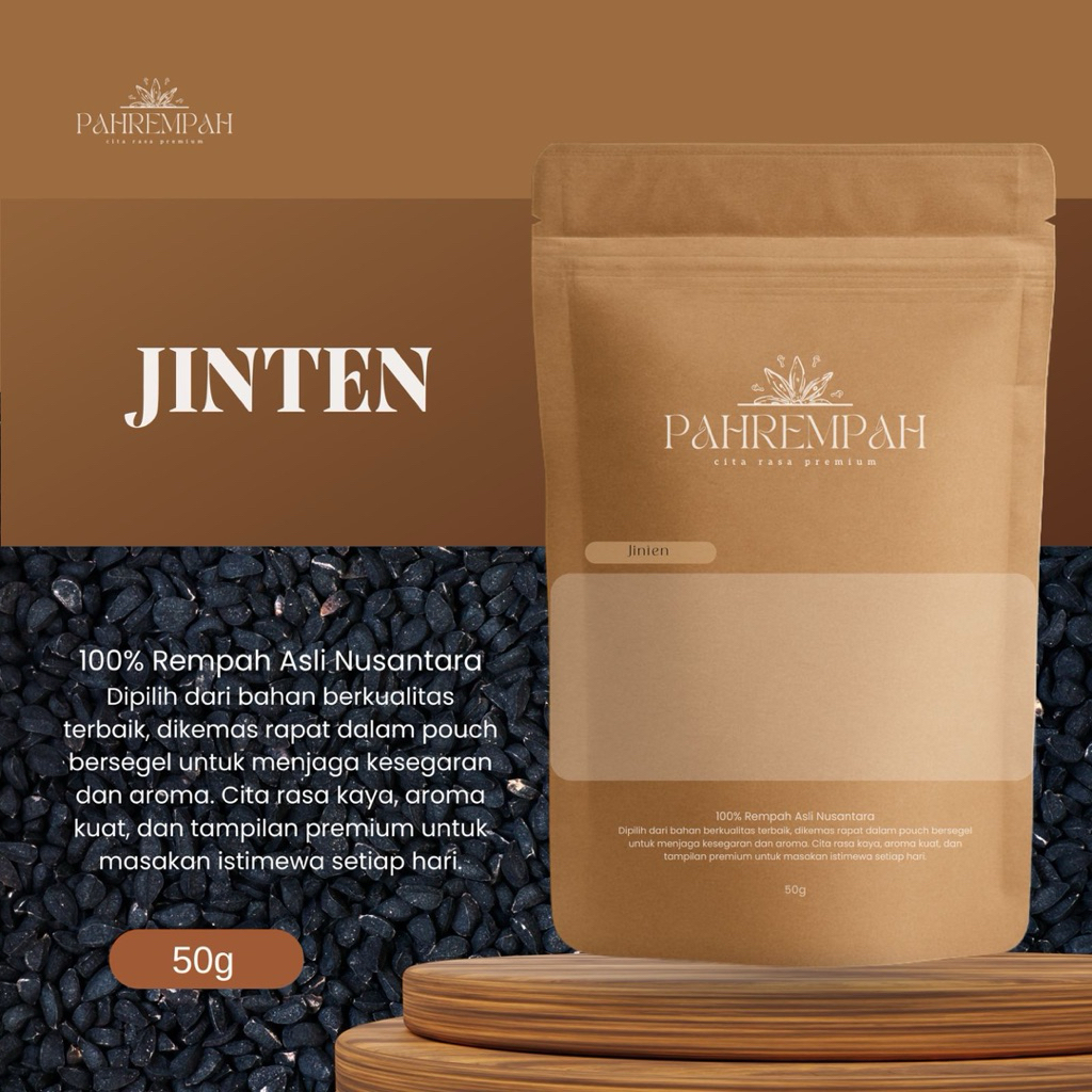 

PAHREMPAH – Jinten Hitam Asli (Habbatussauda) - 50gram | Biji Utuh | Herbal Sehat & Rempah Dapur | Black Seed | Nigella Sativa