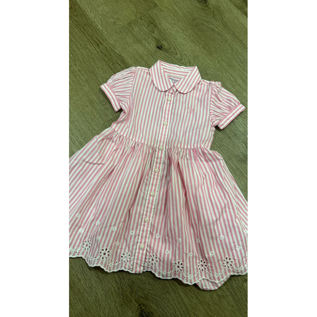 Polo Ralph Lauren Dress Salur Pink bukan annafie sarah louise deargg rachel riley laura ashley prett