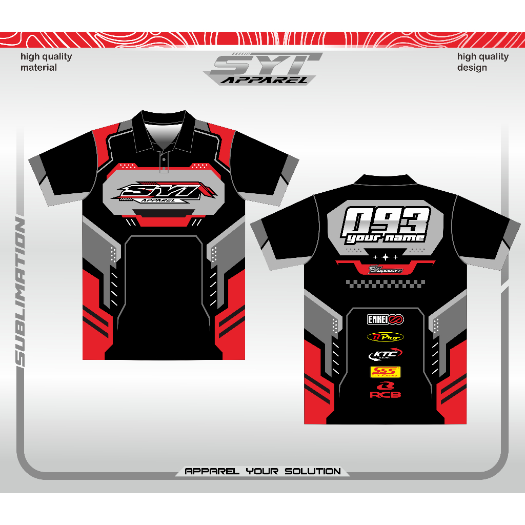 JERSEY RACING Jersey Team Balap Tim Balap Kaos Racing custom ubah nama