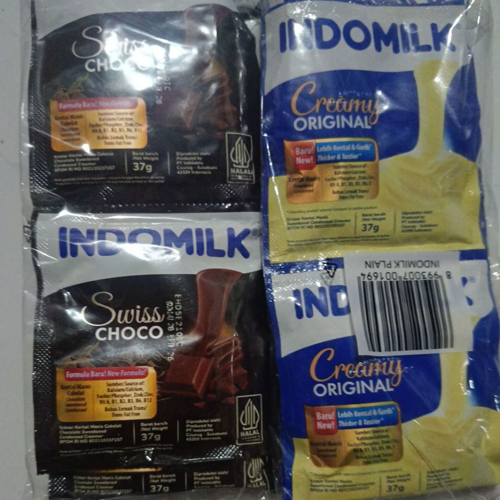 

susu Indomilk renceng isi 6bj @37g
