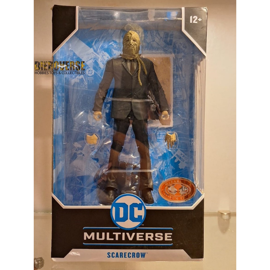 MCFARLANE TOYS DC MULTIVERSE 7in SCARECROW RED PLATINUM EDITION BATMAN BEGINS TDKR TRILOGY ACTION FI