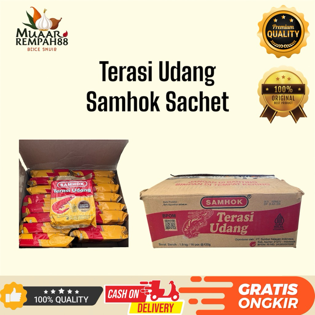 

Terasi Udang - Samhok Sachet 1 pack isi 20pcs