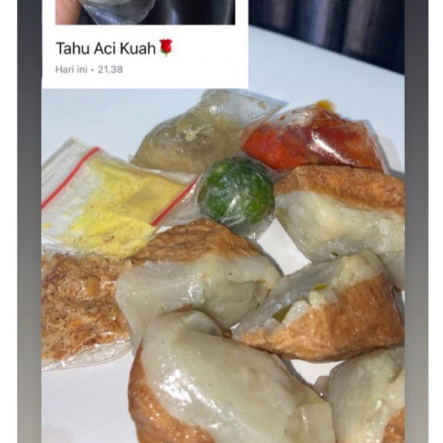 

Frozeen Food TAHU ACI KUAH Dawiyyah Store kemasan bervacum