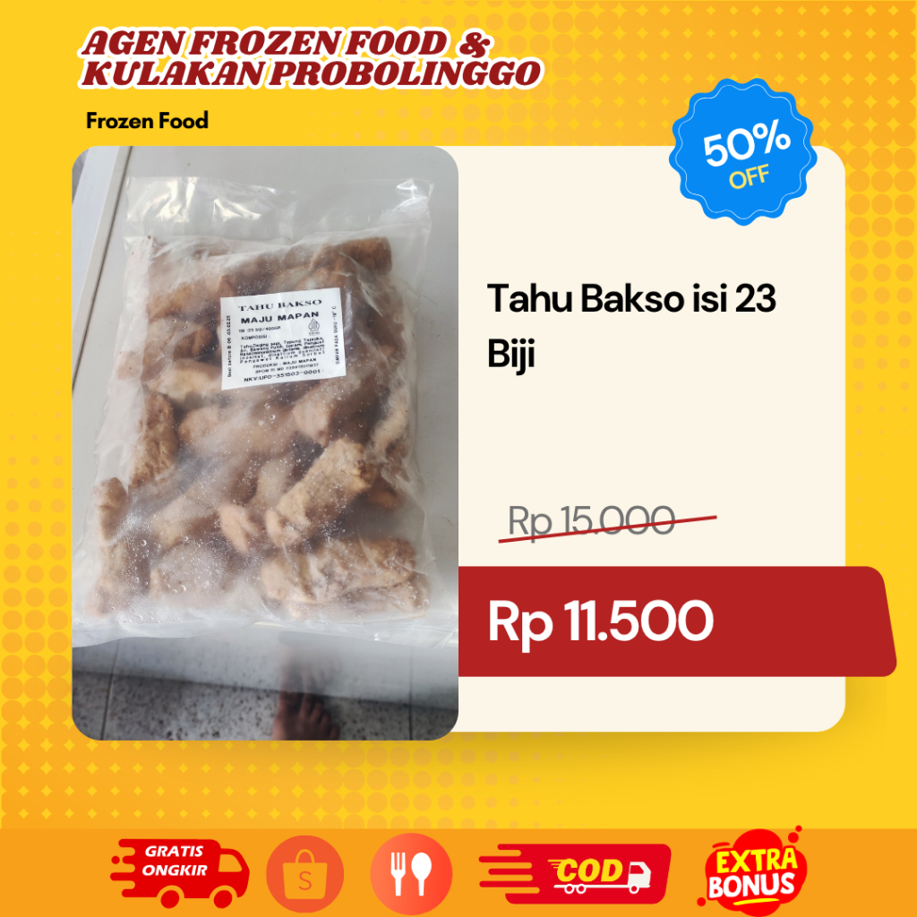 

Tahu Bakso Isi 23 Biji
