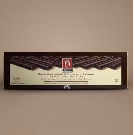 

TULIP DARK COMPOUND CHOCOLATE BATONS STICK 1,5 KG