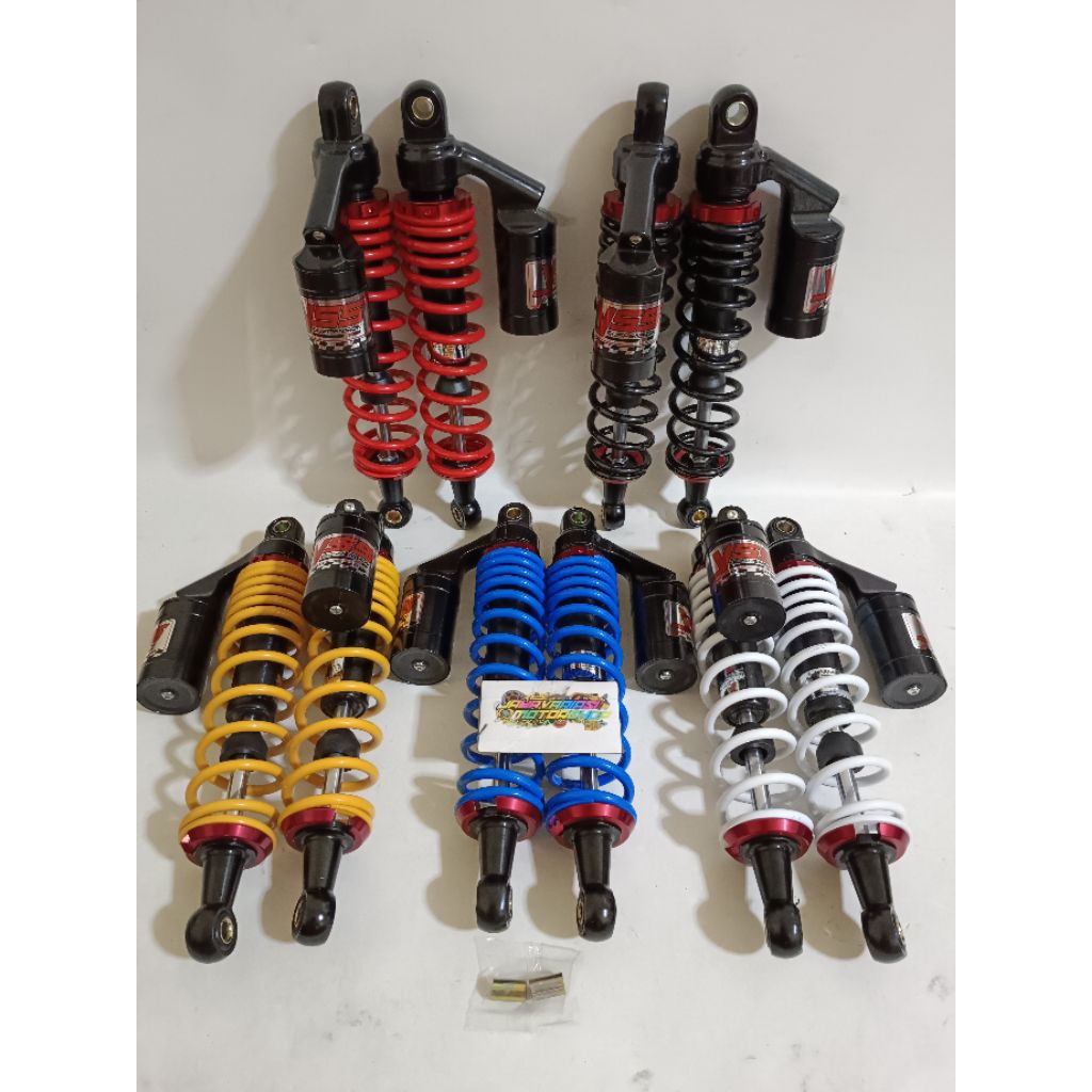 NEW~SHOCKBREAKER SHOCK DOUBLE COPY-YSS RACING BLACK SERIES TABUNG ATAS 280MM & 340MM MOTOR BEBEK PNP