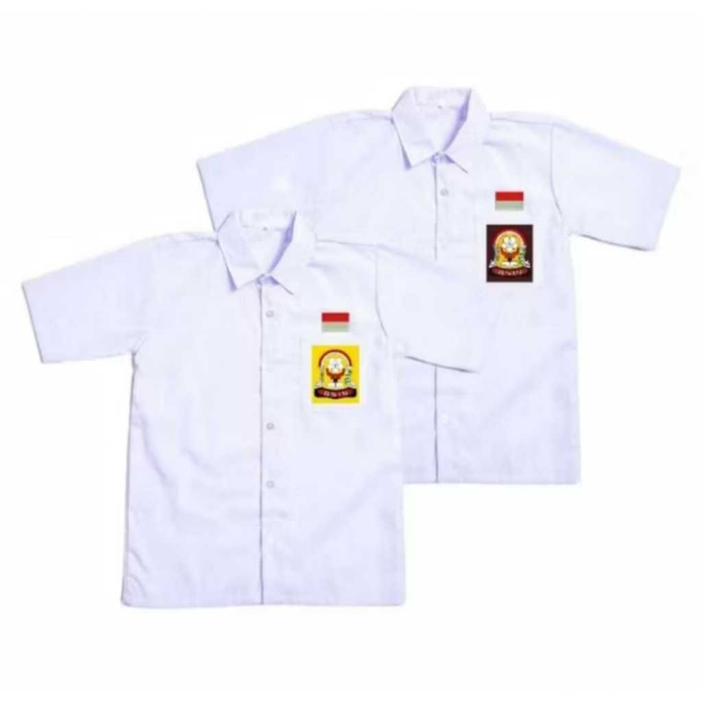 ATASAN LENGAN PENDEK SERAGAM SMP SMA / KEMEJA LENGAN PENDEK SERAGAM SMP ANAK LAKI LAKI PEREMPUAN / K