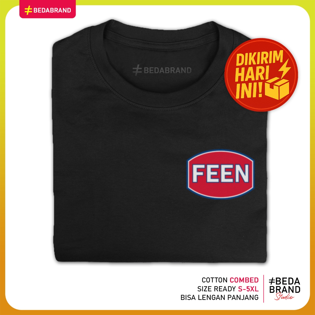 Kaos Plesetan Parodi Logo Brand Unik - FEEN