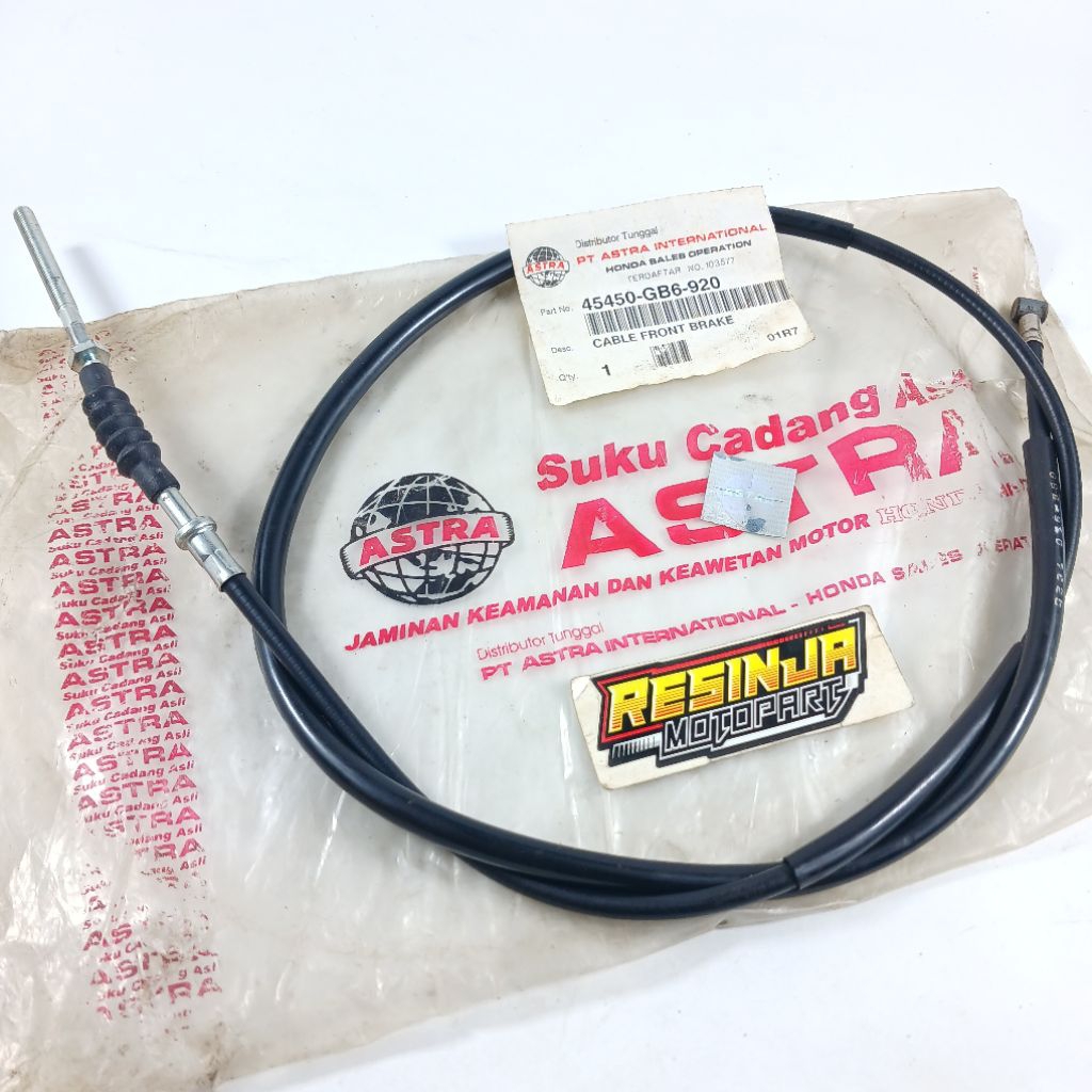 Kabel Tali Rem Depan Honda Astrea 800 Asdap Star GB6 Tromol Original Astra