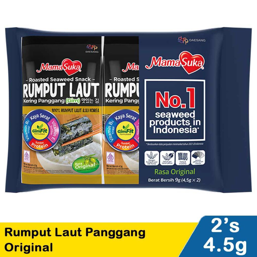

Mamasuka Rumput Laut Panggang (Nori) 2x4.5g