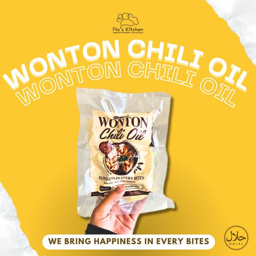 

Wonton Isi Keju Lumer Dengan Saus Chili Oil Camilan Frozen Siap Goreng