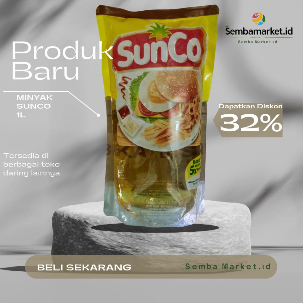 

MINYAK GORENG SUNCO POUCH 1L KARAKTER AIR VITAMIN A