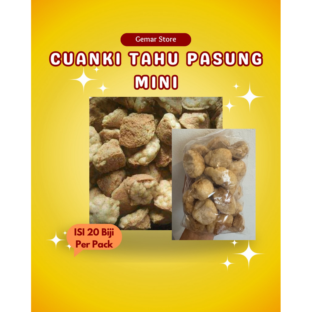 

Cuanki Tahu Pasung Mini isi 20biji