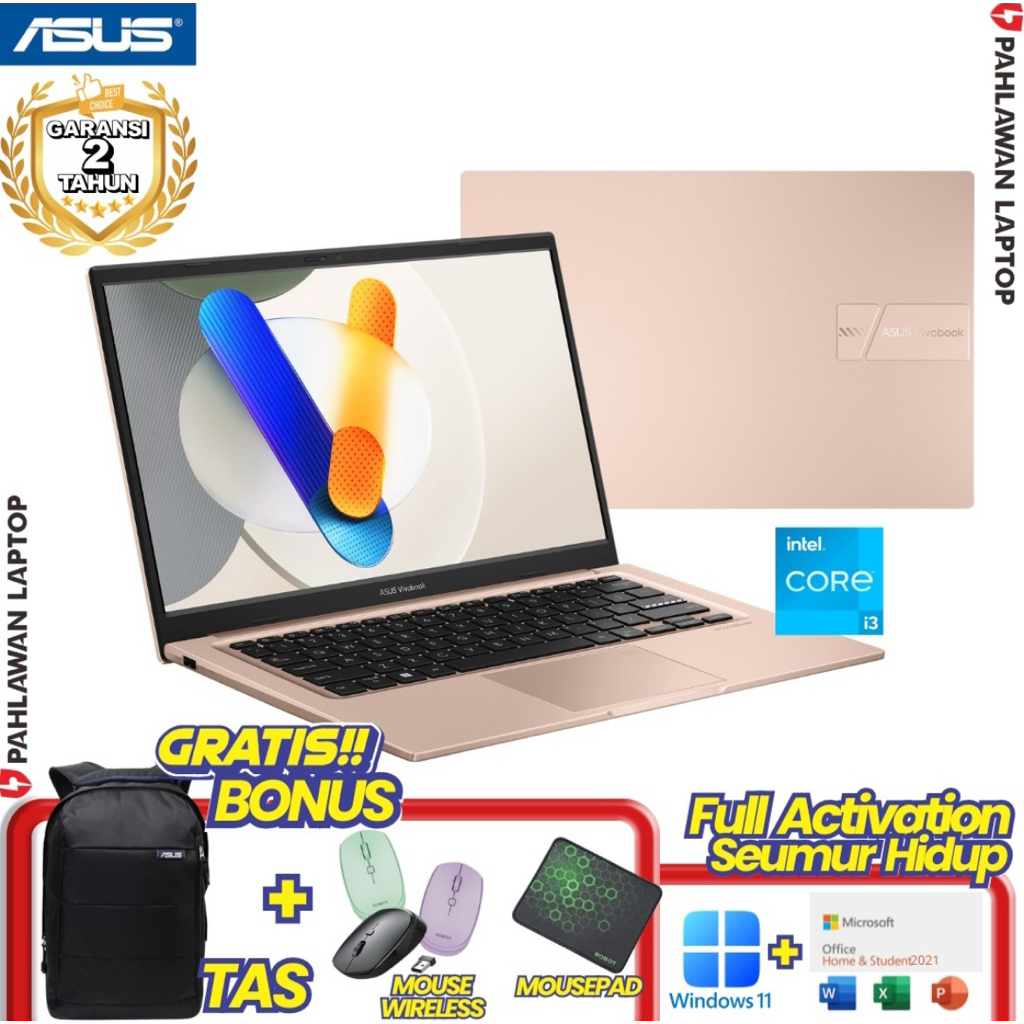 BARU ASUS VivoBook A1404VA Core i3 GEN 13 RAM 8GB SSD 512GB