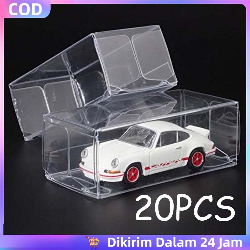 20pcs Display Case Diecast  Rak Hotwheel Display Hotwheels Box Diecast Akrilik Display Mainan Mobil 