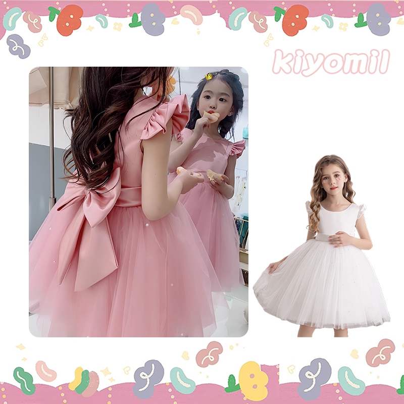 Kiyomil baju pesta anak perempuan Gadis puff gaun putri gaun Eropa Amerika musim panas anak-anak gad